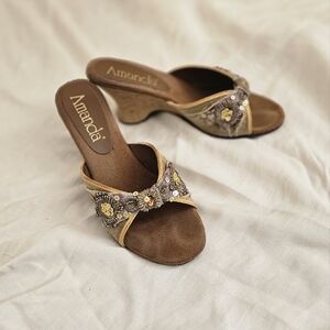 Wedge heels sandals